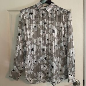 Banana Republic floral button-down